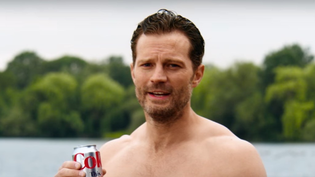 jamie dornan body diet coke ad
