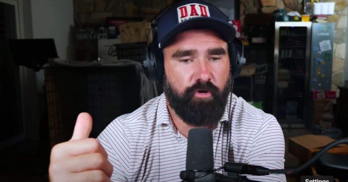 Jason Kelce's New Dye Job for Beard Feels Like 'Shoe Polish'
