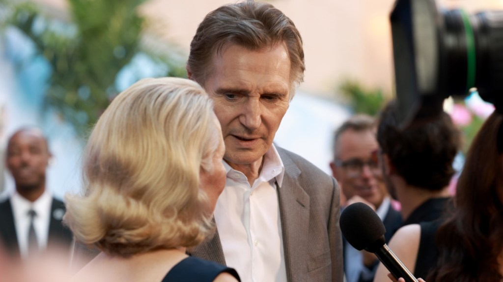 Liam Neeson and Pamela Anderson