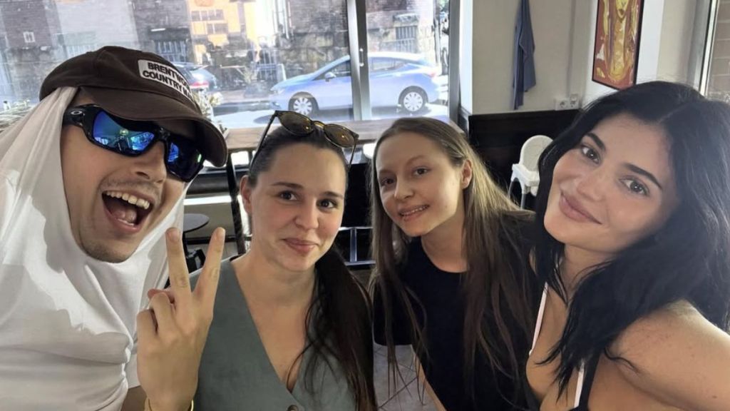 Timothee Chalamet and Kylie Jenner click selfie with the cafe staff in Budapest