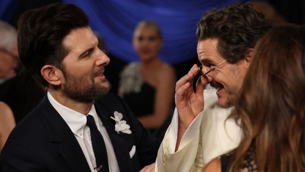 Internet Reacts to Pedro Pascal & Adam Scott’s Emmy Interaction