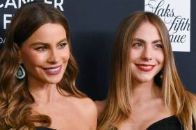 Sofia Vergara Dances With 'Mini Me' in Black Dress With Daring Neckline