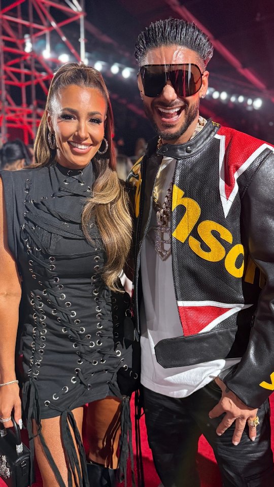 Danielle Cabral and Pauly D at the VMAs 2025