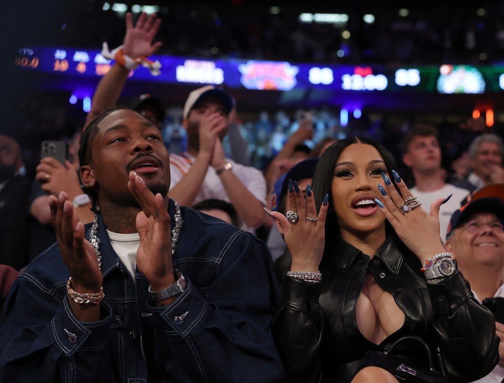 Cardi B with boyfriend Stefon Diggs