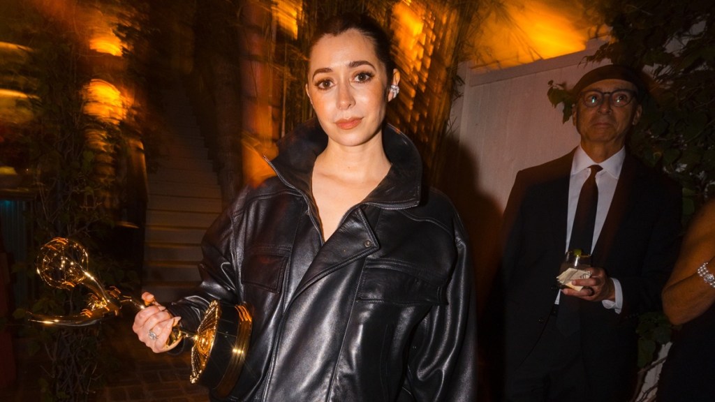 Cristin Milioti Falls & Drops Her Emmy at Afterparty