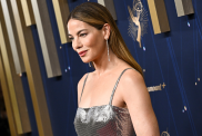 Michelle Monaghan Looks Like 'Disco Ball' in Silver Mesh Dress