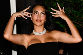 Cristiano Ronaldo's Fiancée Georgina Rodriguez Rocks Mini Black Dress in NYC