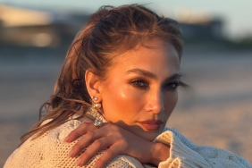 Jennifer Lopez Stuns in Knit Sweater & Mini-Skirt As Beachwear