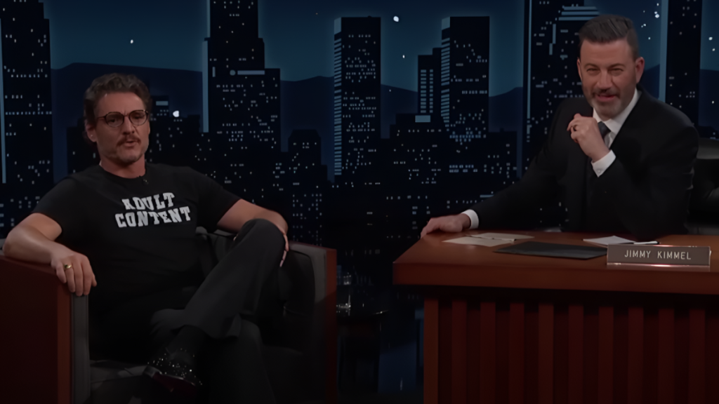 Pedro Pascal Subtly Supports Jimmy Kimmel With Edgy Tee Choice
