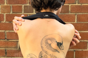 Ella Emhoff Shows Off Her Swan Tattoo in Backless Dress