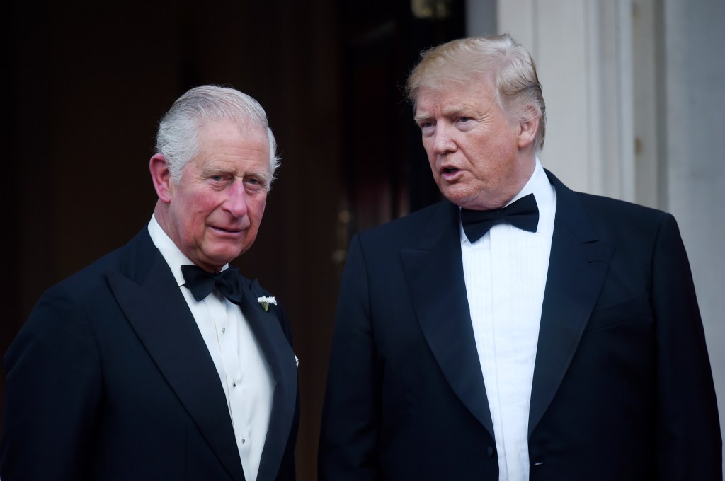 King Charles with a guest