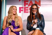 Heather Gay and Lisa Barlow at Bravo Fan Fest Miami