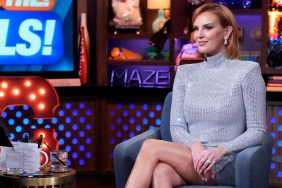 Whitney Rose sitting in a sparkly silver dress on Watch What Happens Live