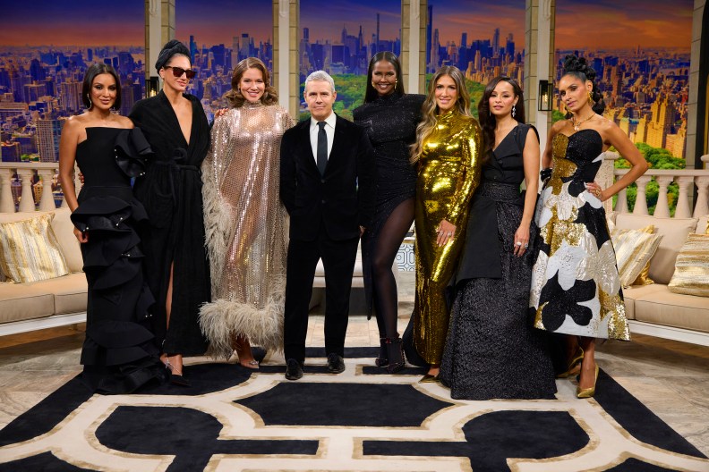Former RHONY cast with Andy Cohen
