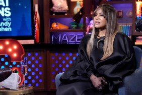 Mary Cosby in a black dress on Watch What Happens Live