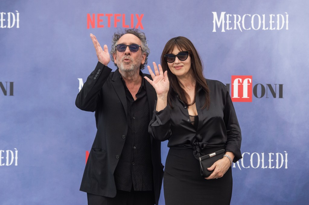 Tim Burton and Monica Belluci 