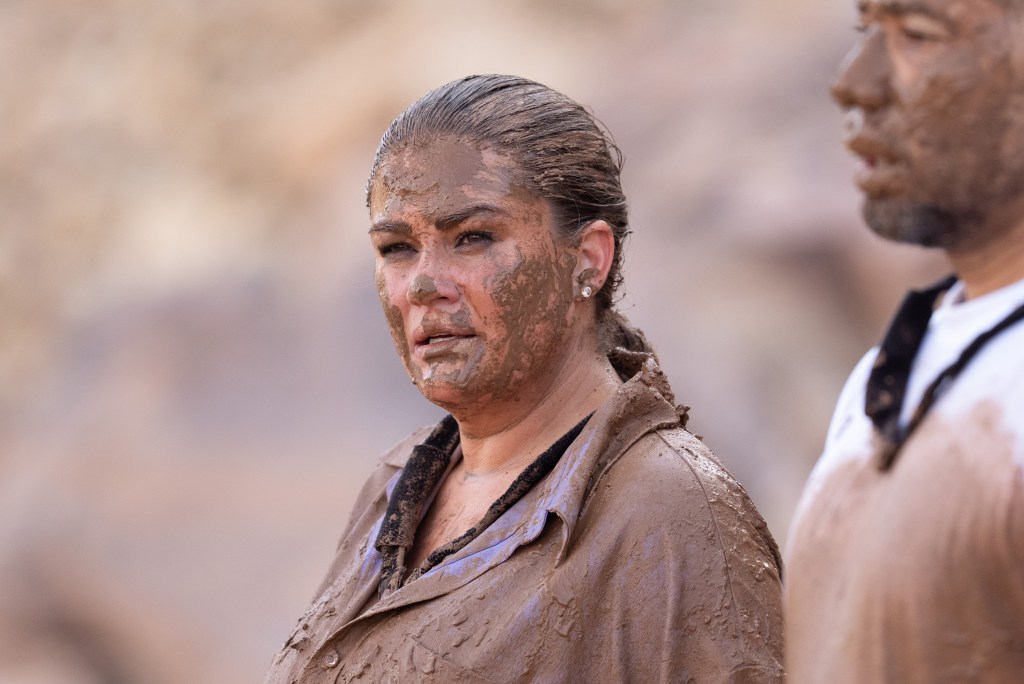 Brittany Cartwright covered in mud on Special Forces: World's Toughest Test
