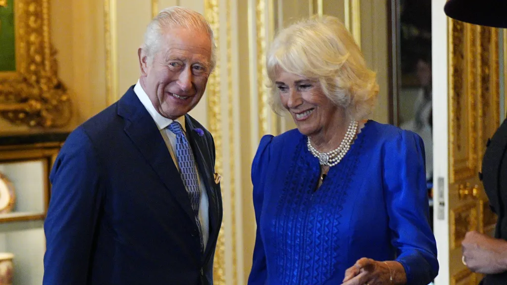 King Charles with his second wife