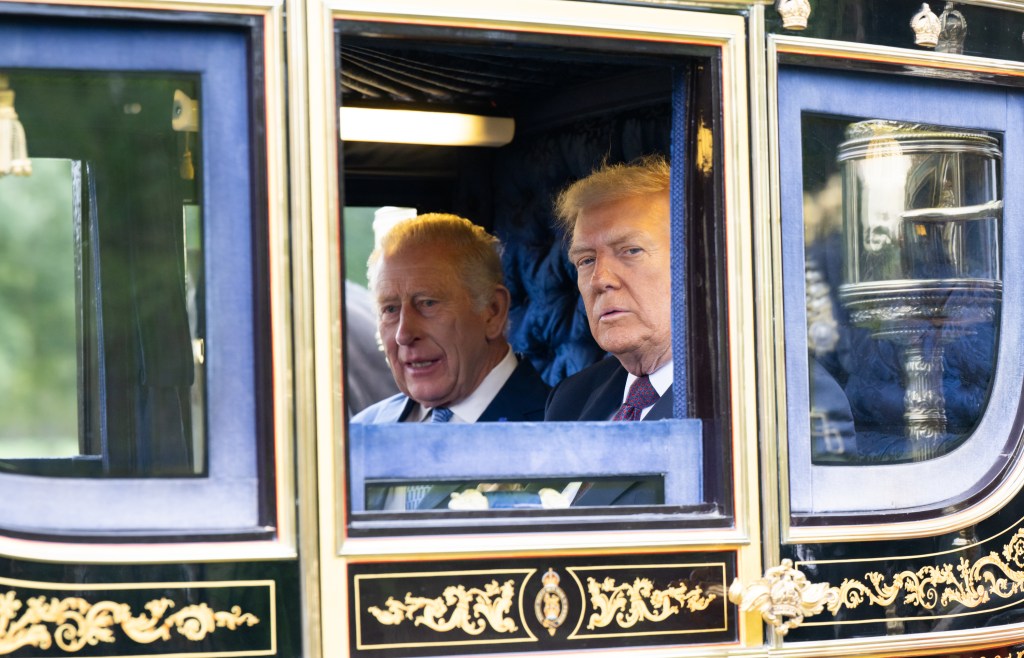 King Charles with a guest