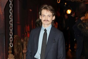 Jack Gleeson in a navy blue suit at the premiere of House of Guinness