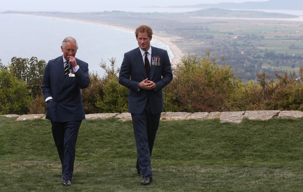 King Charles and Prince Harry 