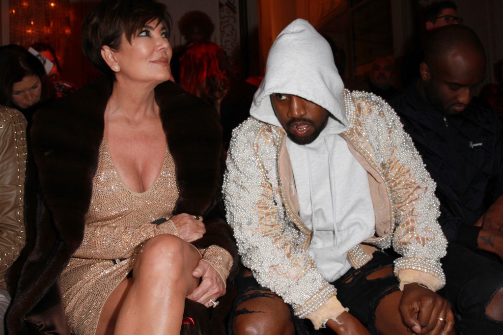 Kris Jenner and Kanye West