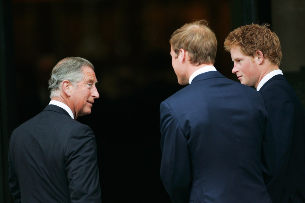 King Charles with his sons