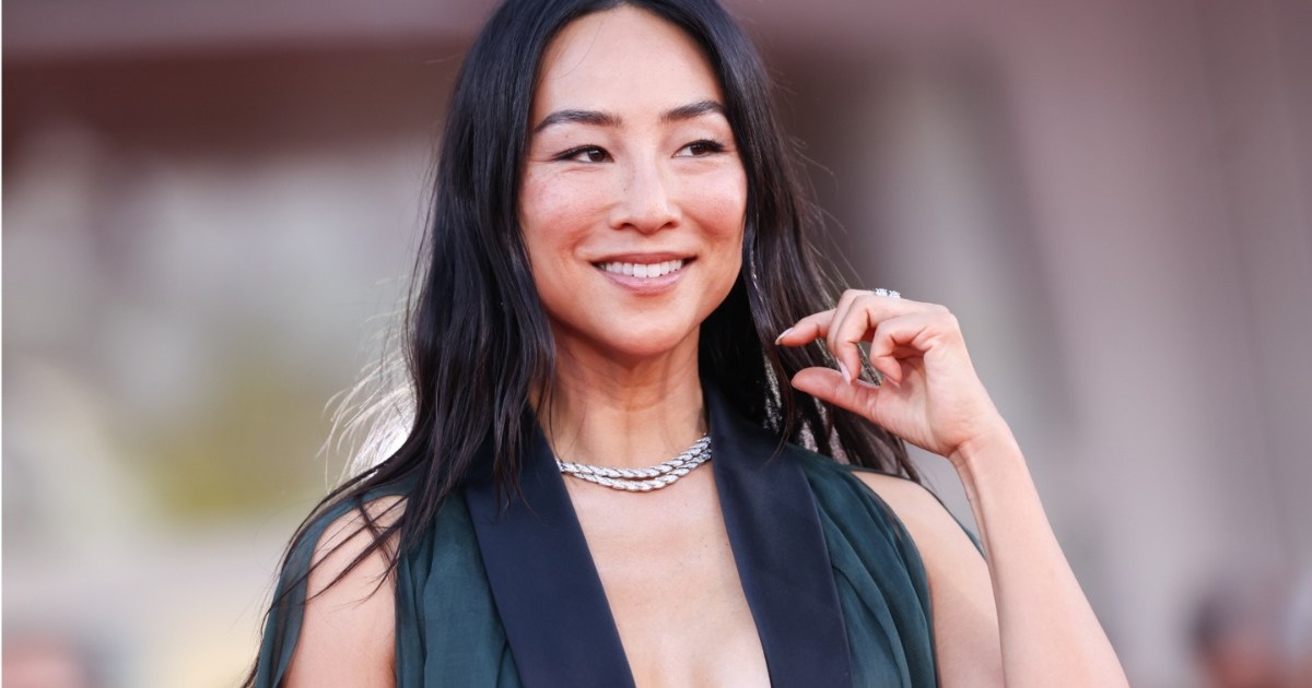 Greta Lee Wears Daring Plunging Neckline Dress & Fans Can't Stop Talking
