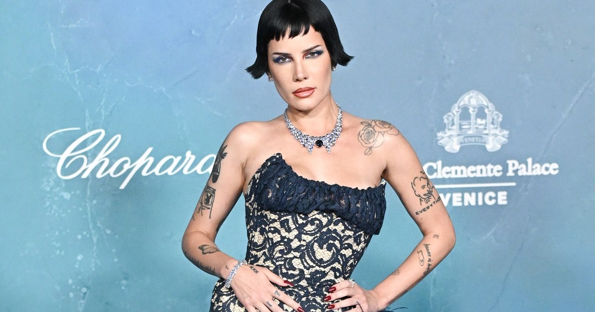 Halsey Leaves Little to the Imagination in a Racy Corset-Style Dress
