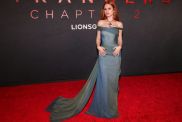 Madelaine Petsch Rocks Off‑Shoulder Corset Gown With Gothic Vibes