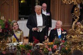 Kate Middleton and King Charles with guests