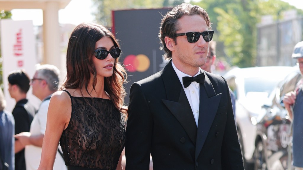 Kaia Gerber Wears Daring Sheer Dress As She Locks Lips With Lewis Pullman