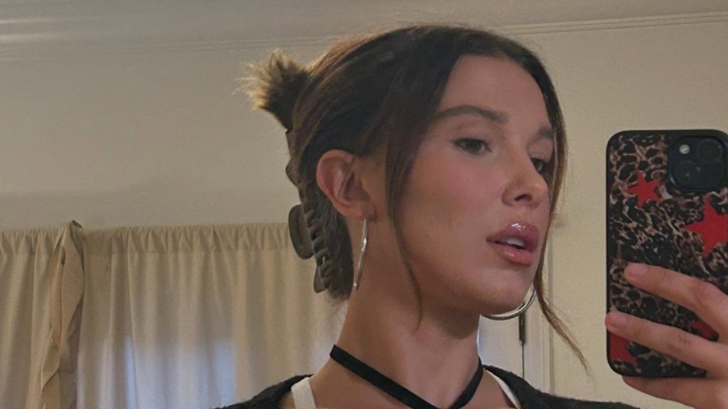 Millie Bobby Brown Leaves Little to Imagination in Racy Pajama Set