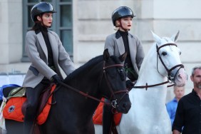 Kendall Jenner & Gigi Hadid Ride Horses Together in Long Dresses