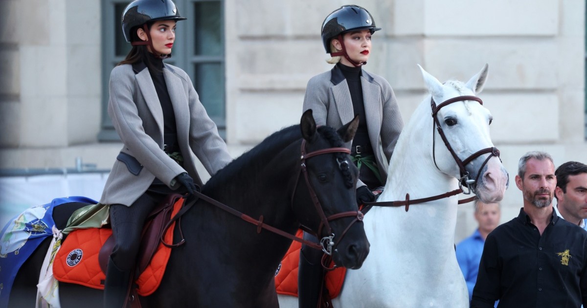 Kendall Jenner & Gigi Hadid Ride Horses Together in Long Dresses
