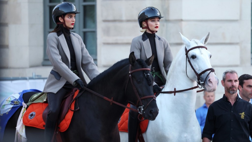 Kendall Jenner & Gigi Hadid Ride Horses Together in Long Dresses