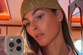 Vittoria Ceretti Wears Thigh-High Slit Dress As She Supports Leonardo DiCaprio