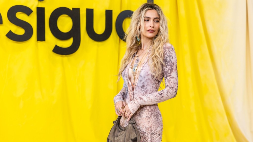 Paris Jackson Stuns in Sheer Dress, Says 'Grassy A**' in Spain