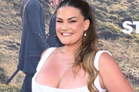 Brittany Cartwright Stuns in Daring Neckline Pink Mini-Dress
