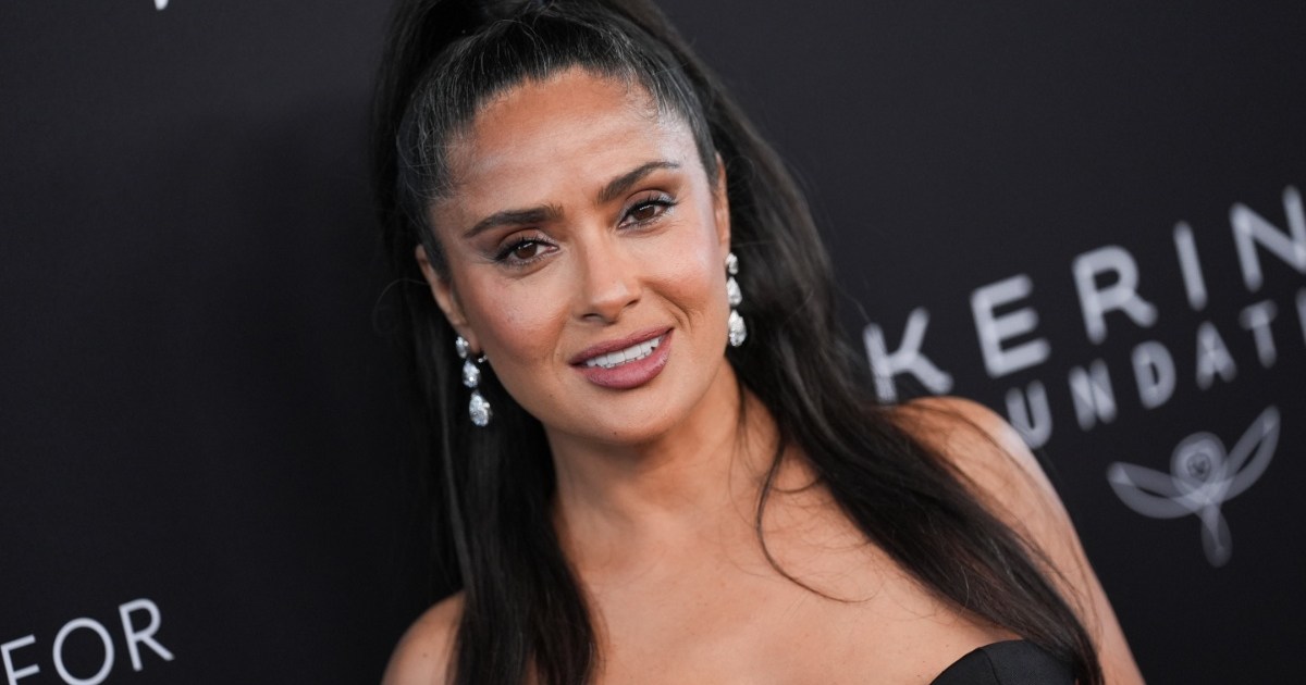 Salma Hayek Stuns in Daring Neckline Black Dress Is Pure Fire