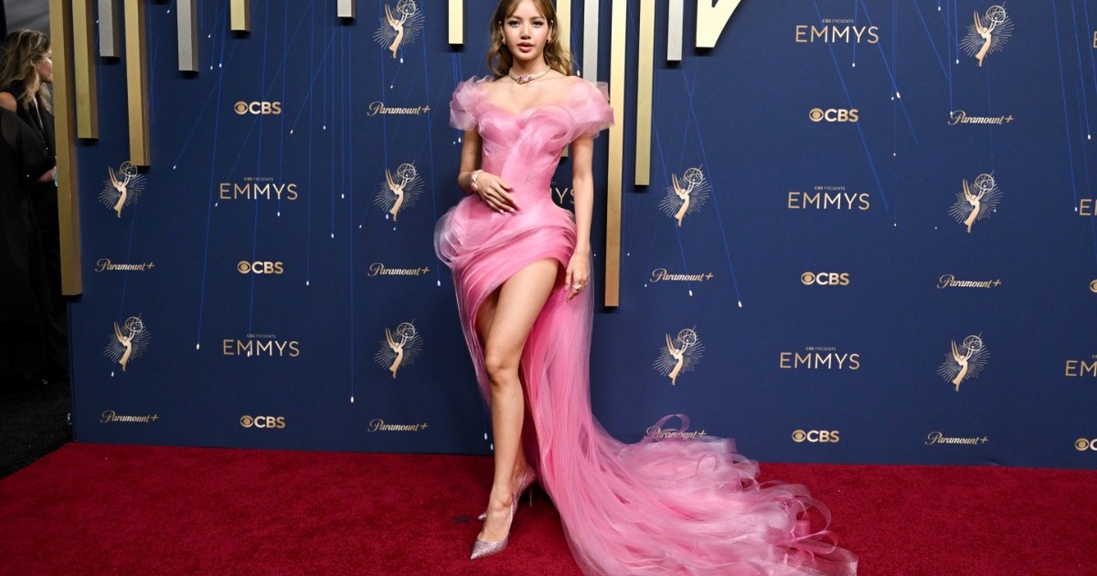 BLACKPINK’s Lisa Opts for High-Slit Pink Gown for Emmys 2025