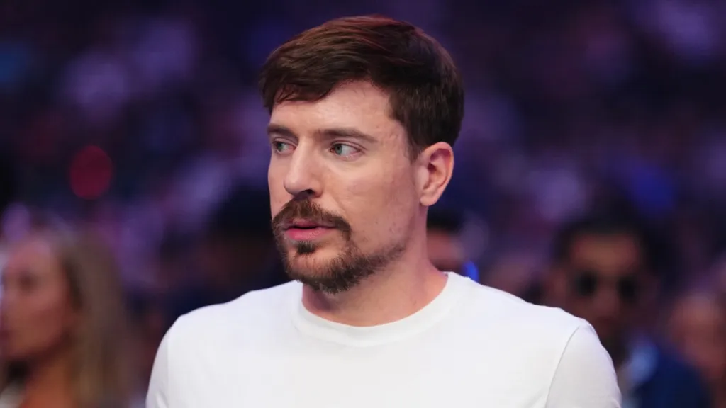 MrBeast Nearly Floored by Mike Tyson in Stomach Shot Stunt