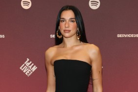 Dua Lipa Rocks an Off-Shoulder Black Dress at NYC Event
