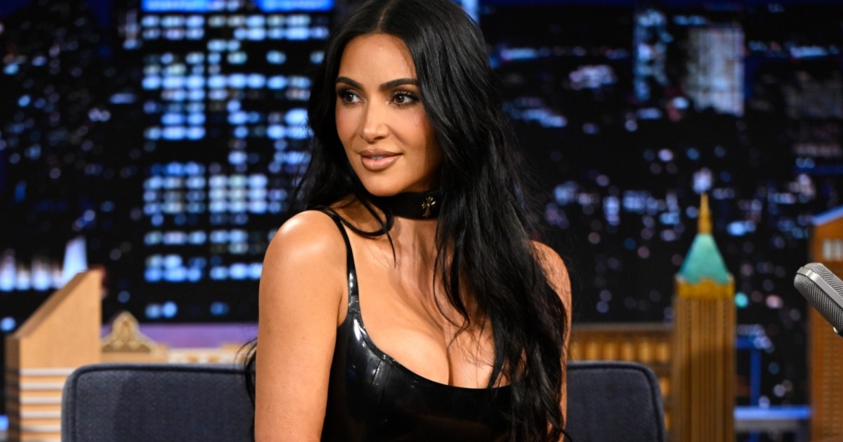 Fans React to Kim Kardashian in Latex Dress With Bold Neckline: 'Breathtaking'