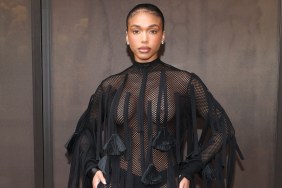 Lori Harvey Stuns in Sheer Black Dress Amid Viral Thong Picture