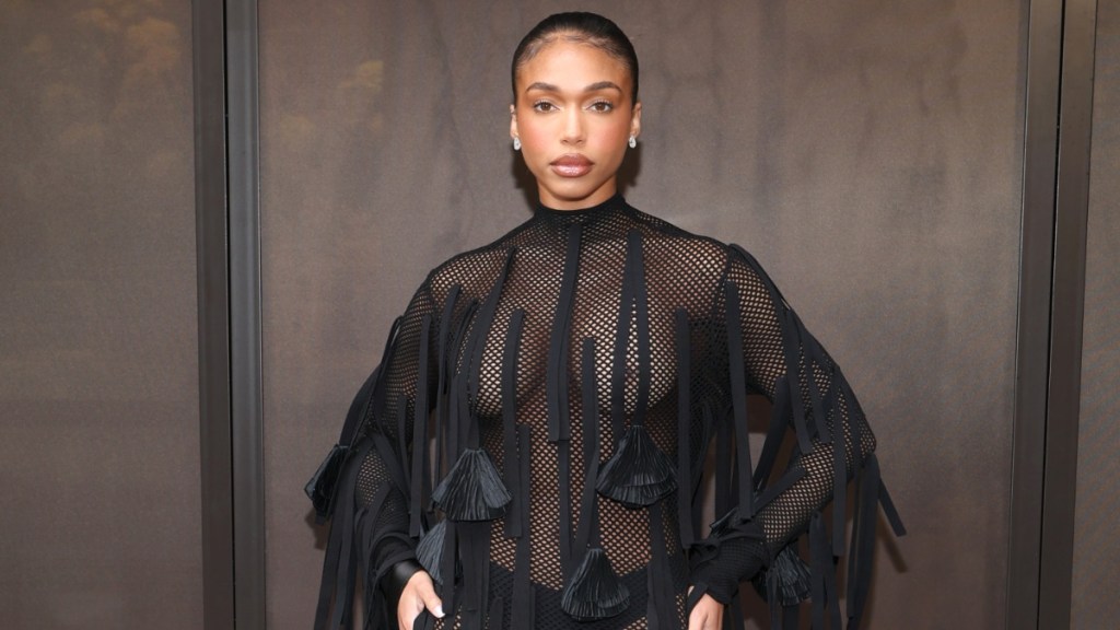 Lori Harvey Stuns in Sheer Black Dress Amid Viral Thong Picture