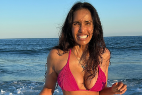 Padma Lakshmi birthday pink bikini
