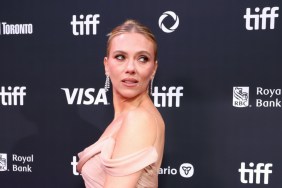 Scarlett Johansson Flaunts Her Thorn Tattoos in Backless Pink Gown