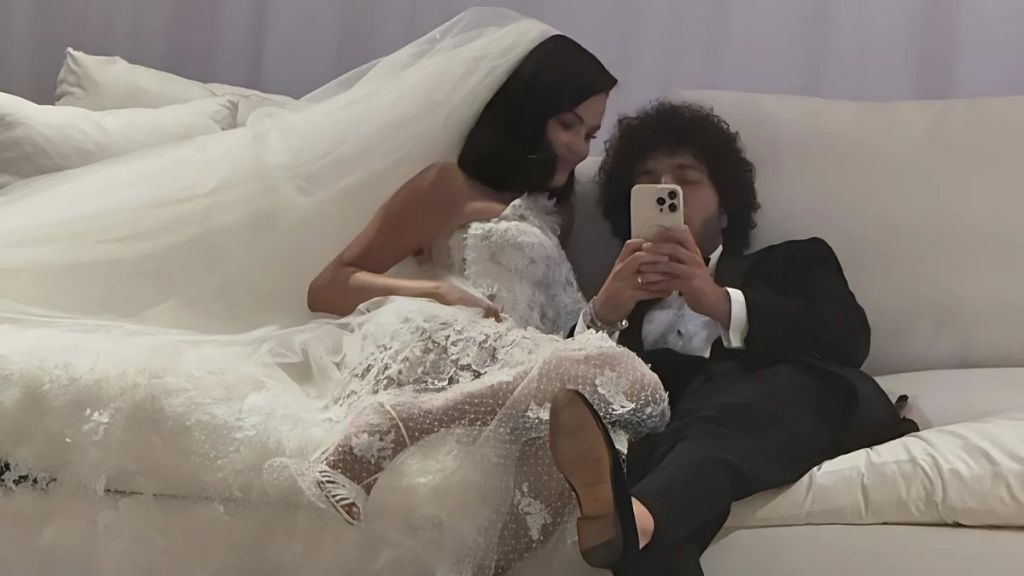 Selena Gomez & Benny Blanco's Candid Wedding Photo Has Fans Calling Them 'Prince & Princess'