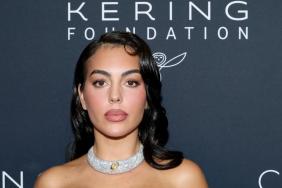 Georgina Rodriguez & Lauren Sanchez Bezos Pose Together in Daring Neckline Dresses